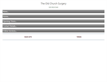Tablet Screenshot of oldchurchsurgery.org.uk